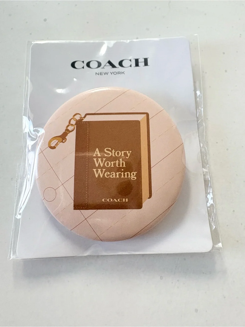 COACH “A STORY WORTH WEARING” Brooch Pin NIP